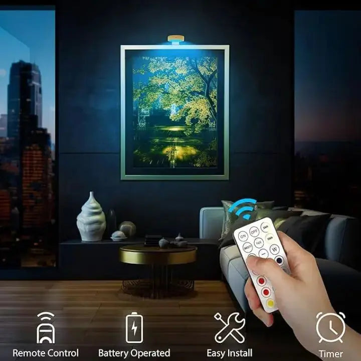 1 Kaufen, 1 Gratis | Magnetische LED-Bilderleuchte – Perfekte Kunstbeleuchtung