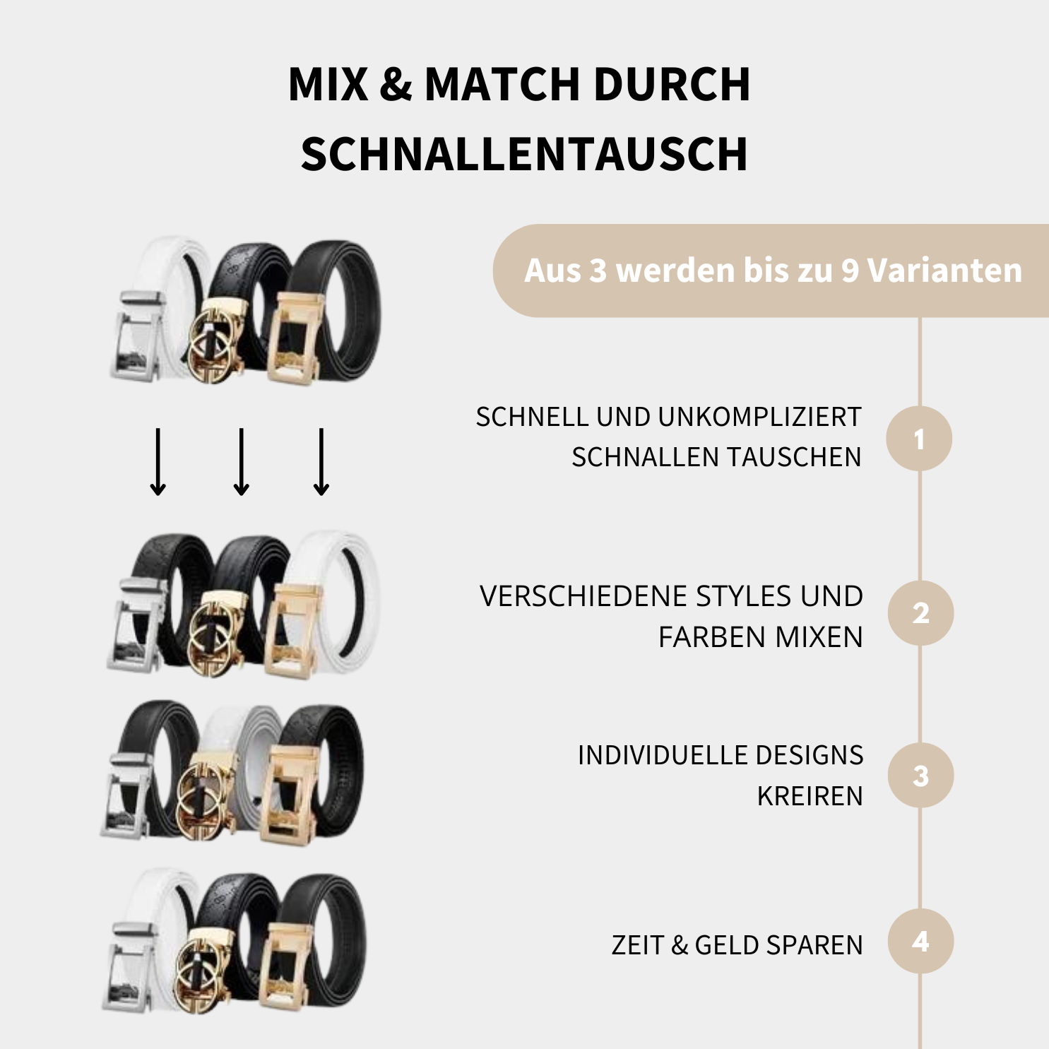 Stilvoller Herren-Gürtel mit Automatischer Schnalle | Eleganz & Flexibilität