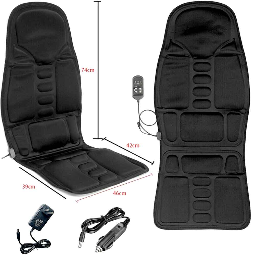 Relaxing massage pad for neck and back with heat function