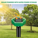 Effektiver Erdmännchenabwehr 4er-Set | Solarbetrieben und Wetterfest | Einfache Installation