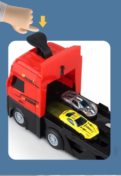 Gigantischer Lastwagen mit Abnehmbarer Rennstrecke