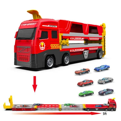 Gigantischer Lastwagen mit Abnehmbarer Rennstrecke