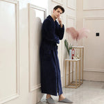 Eleganter Fleece-Bademantel für Herren – Weicher, warmer Komfort
