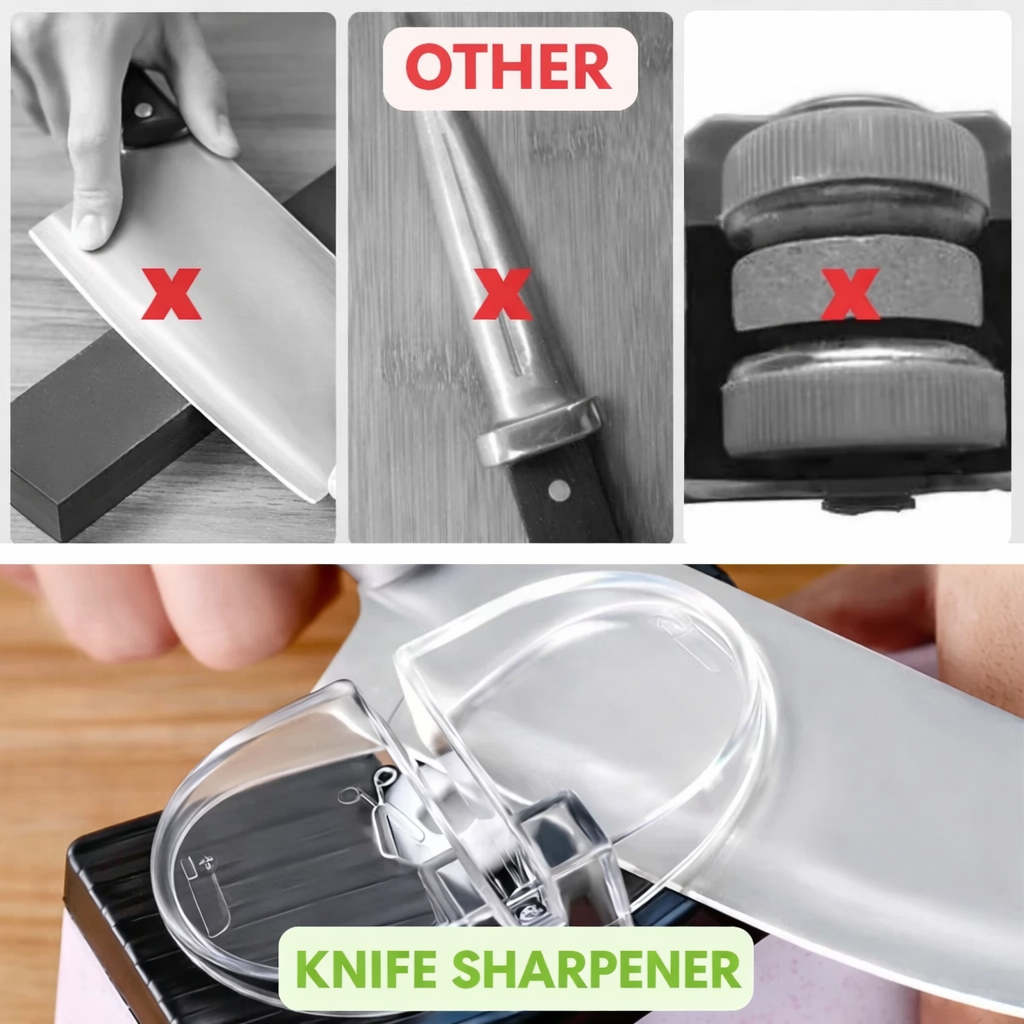 Electric Knife Sharpener | Two-Stage Sharpening Technology | Secure Guide Slot