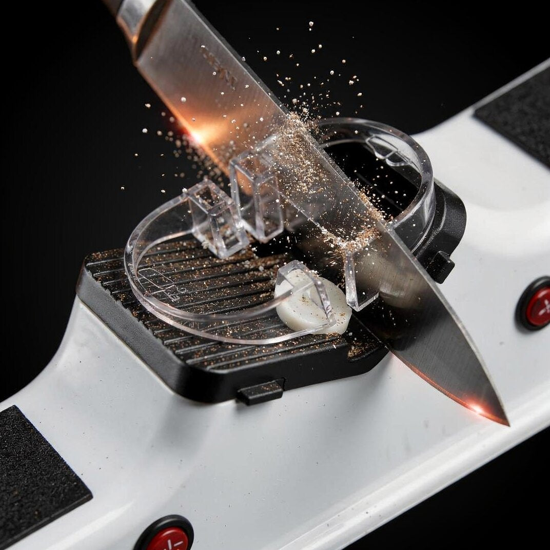 Electric Knife Sharpener | Two-Stage Sharpening Technology | Secure Guide Slot