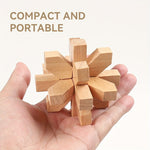 MindPuzzle - Geschenkset mit 6 Holzrätseln für Denksportfans