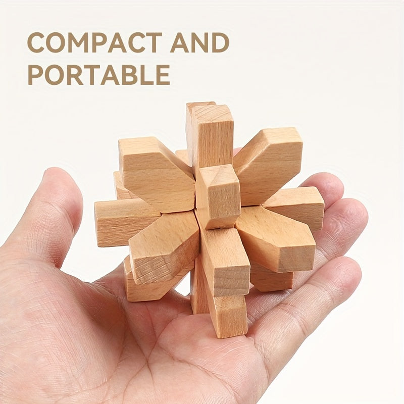 MindPuzzle - Geschenkset mit 6 Holzrätseln für Denksportfans