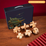 MindPuzzle - Geschenkset mit 6 Holzrätseln für Denksportfans