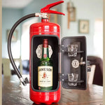 Stilvolle Mini-Bar im Feuerlöscher-Design – Getränkesafe