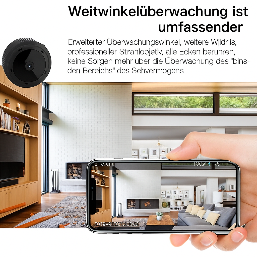 Compact Wi-Fi Surveillance Camera with Night Vision Function