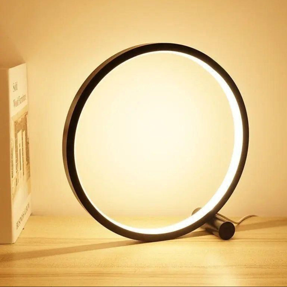 Kreisförmige LED-Lampe mit Anpassbarem Warmlicht für Entspanntes Wohnen