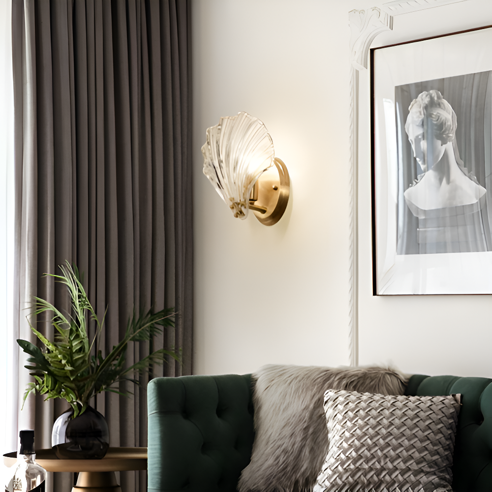 Elegant glass wall light with a minimalist design – Ideal for living rooms and bathrooms