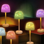 Stimmungsvolle Tischlampe mit Wasserwellenprojektion