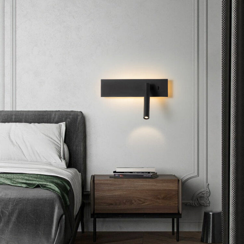 Moderne LED Wandleuchte mit Rotationsfunktion – Aluminium für Flur und Wohnzimmer