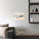 Moderne LED Wandleuchte mit Rotationsfunktion – Aluminium für Flur und Wohnzimmer