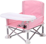 Bequemer Hochstuhl für Babys und Kleinkinder beim Camping