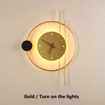 Elegante LED Wanduhr mit Beleuchtung - Chronos