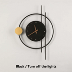 Elegante LED Wanduhr mit Beleuchtung - Chronos