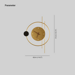 Elegante LED Wanduhr mit Beleuchtung - Chronos