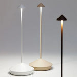 Elegante kabellose LED-Tischlampe im modernen Design