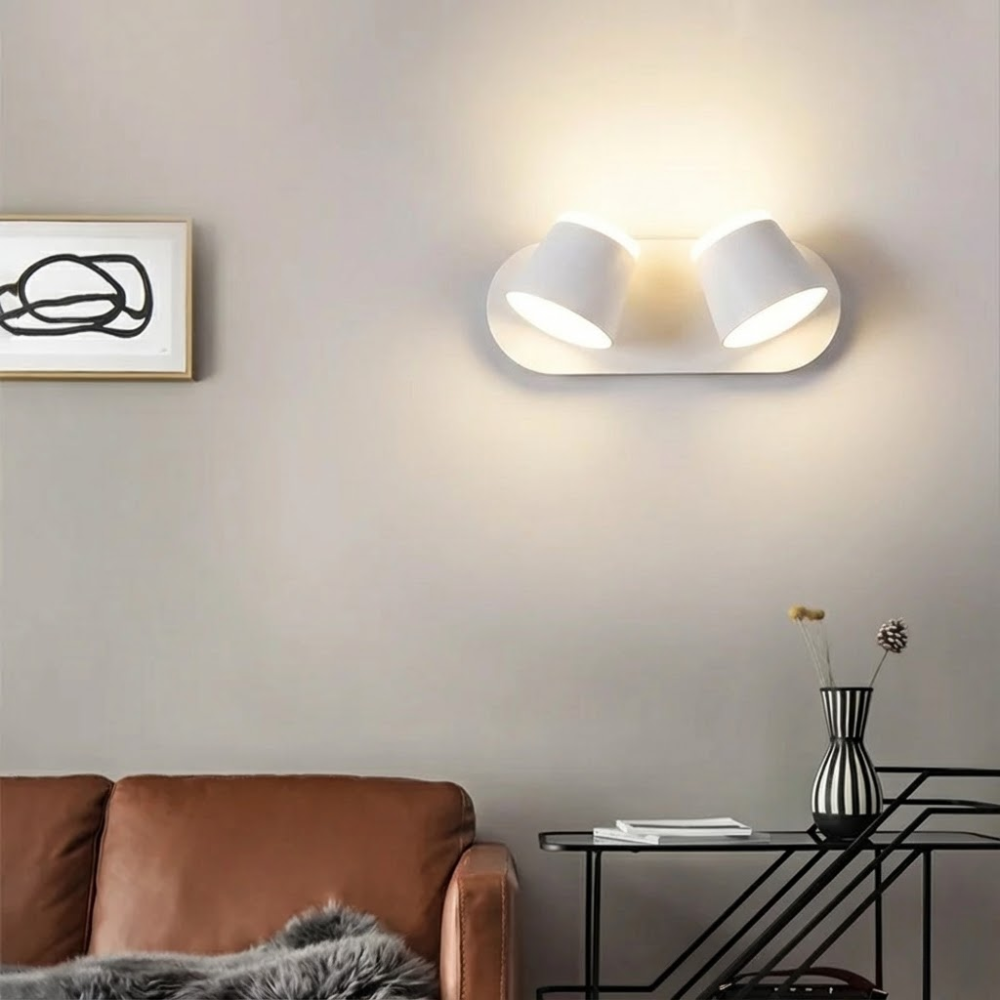 Flexible LED Wandleuchte aus Aluminium mit Farbtemperaturregelung