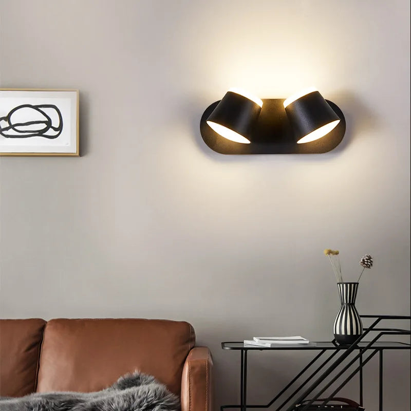 Flexible LED Wandleuchte aus Aluminium mit Farbtemperaturregelung