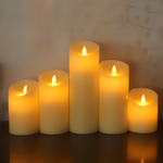 Elegante LED-Kerzen ohne Flamme – Batteriebetriebene Dekokerzen mit sanftem Licht