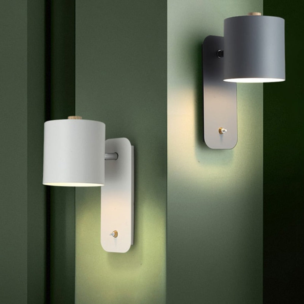 Elegante LED-Wandlampe mit integriertem Schalter – Schlankes Design für den Innenbereich