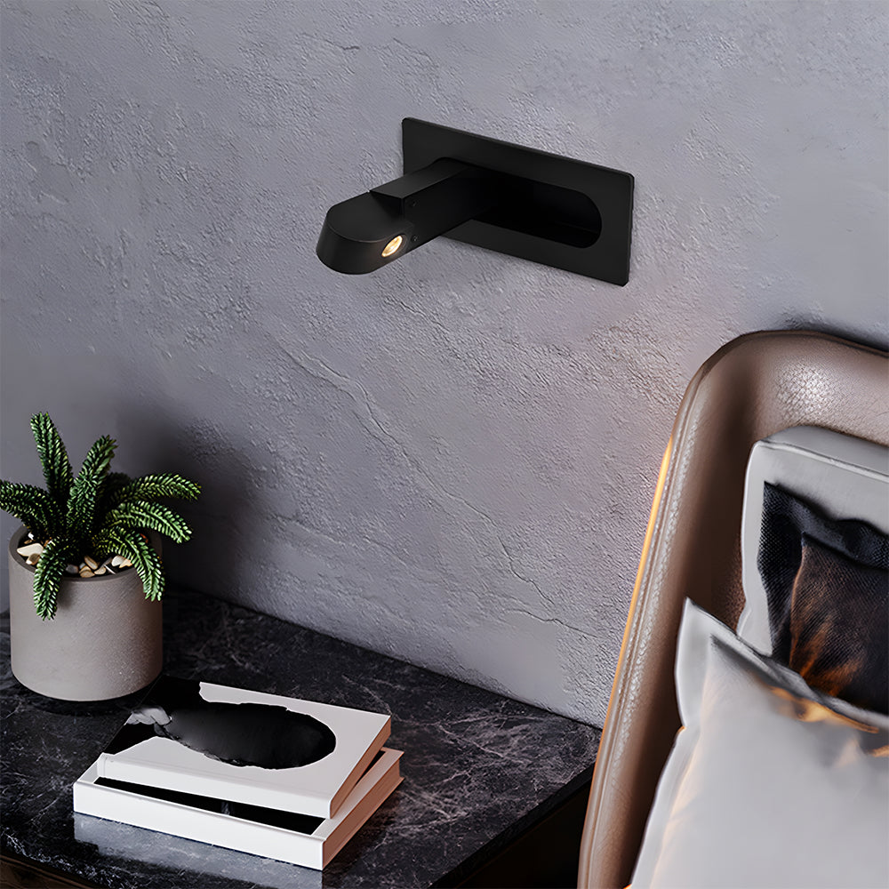 Elegante LED Wandleuchte mit Verstellbarem Kopf für Lesefreunde
