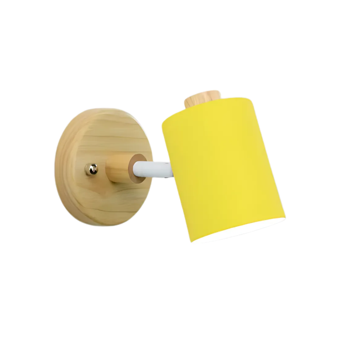 Stilvolle Holz-Zylinder LED Wandleuchte – Sanfte Ambiente Beleuchtung für Schlafzimmer und Flure