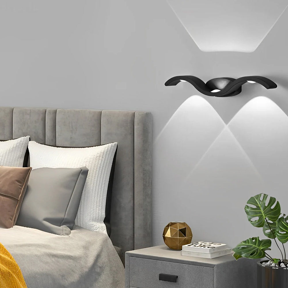Moderne Außenwandleuchte mit Möwenmotiv – Wetterfeste Aluminiumleuchte für den Außenbereich