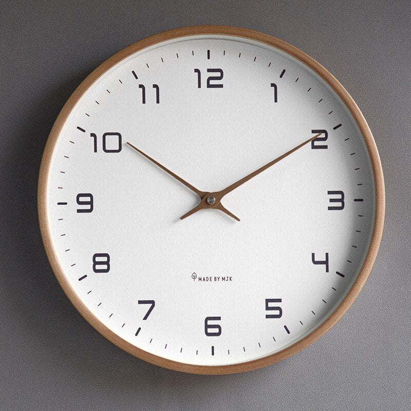 Elegant Wooden Wall Clock in Scandinavian Style – Timeless Design for Every Home
