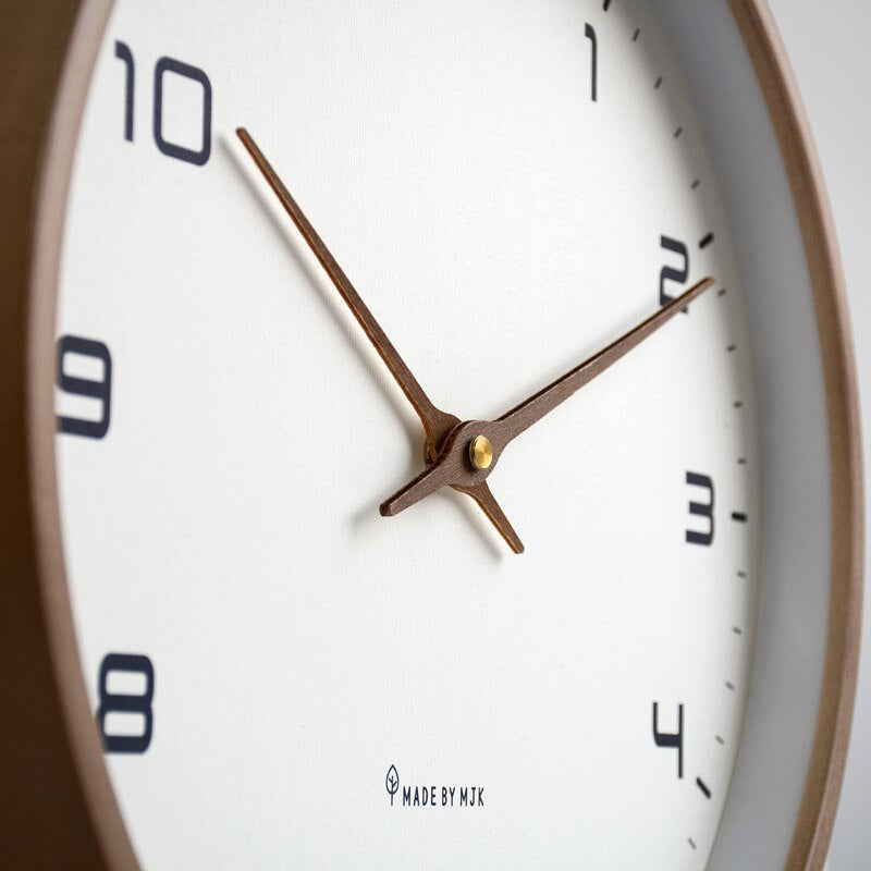 Elegant Wooden Wall Clock in Scandinavian Style – Timeless Design for Every Home