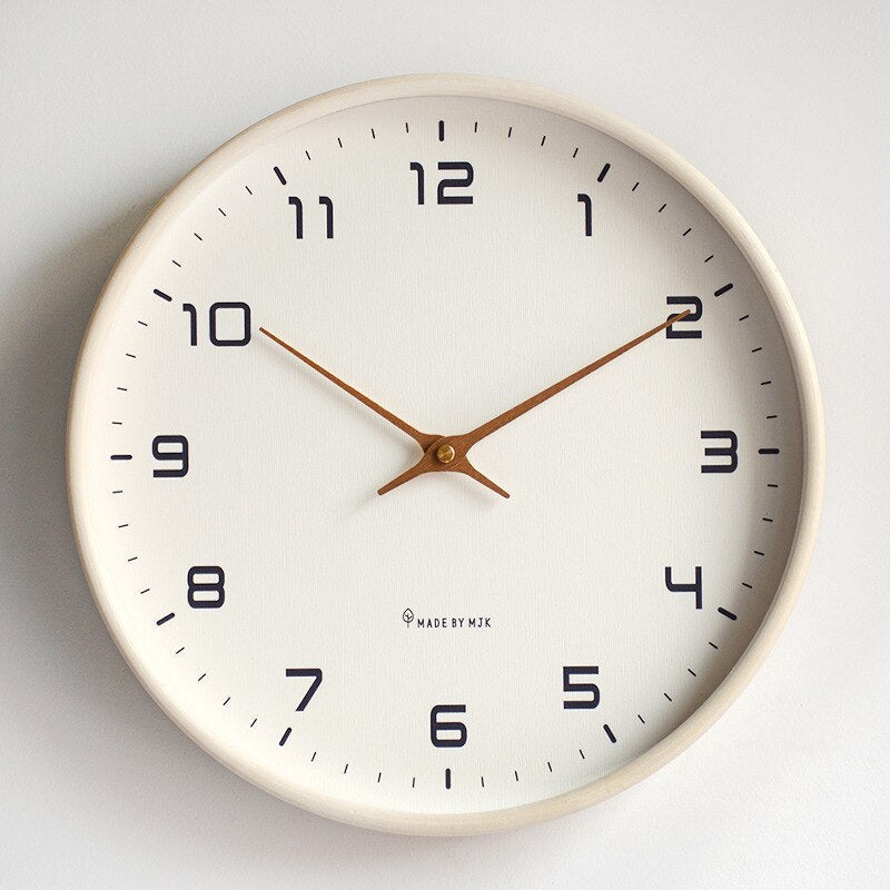 Elegant Wooden Wall Clock in Scandinavian Style – Timeless Design for Every Home