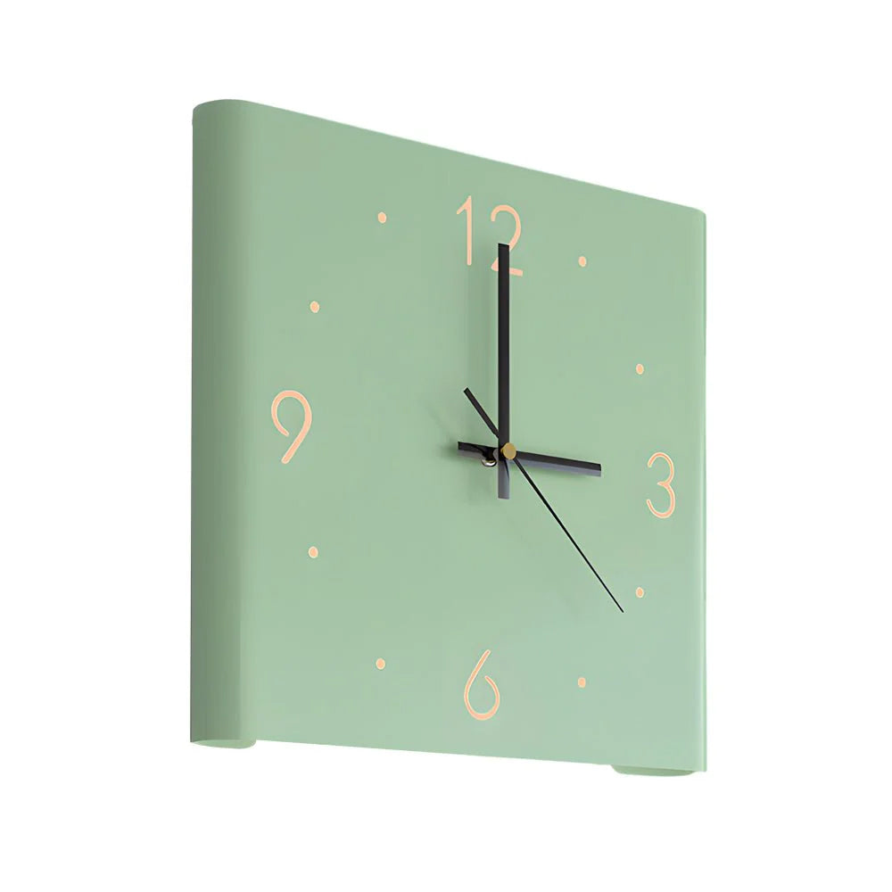Elegant LED Wall Clock with Automatic Illumination – Minimalist for Bedrooms and Hallways