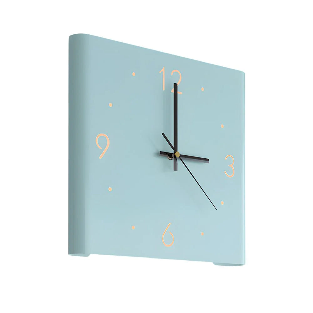 Elegant LED Wall Clock with Automatic Illumination – Minimalist for Bedrooms and Hallways