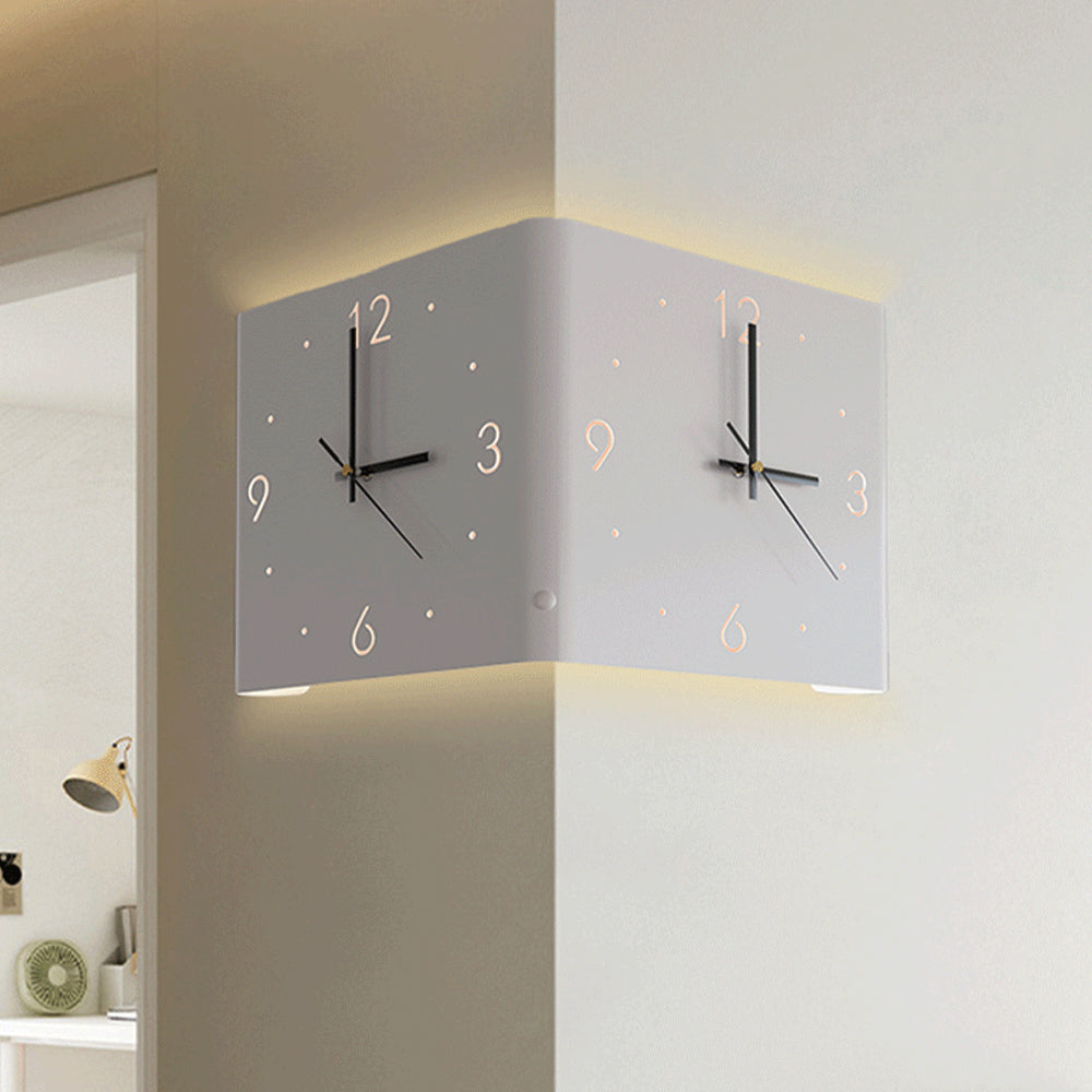 Elegant LED Wall Clock with Automatic Illumination – Minimalist for Bedrooms and Hallways