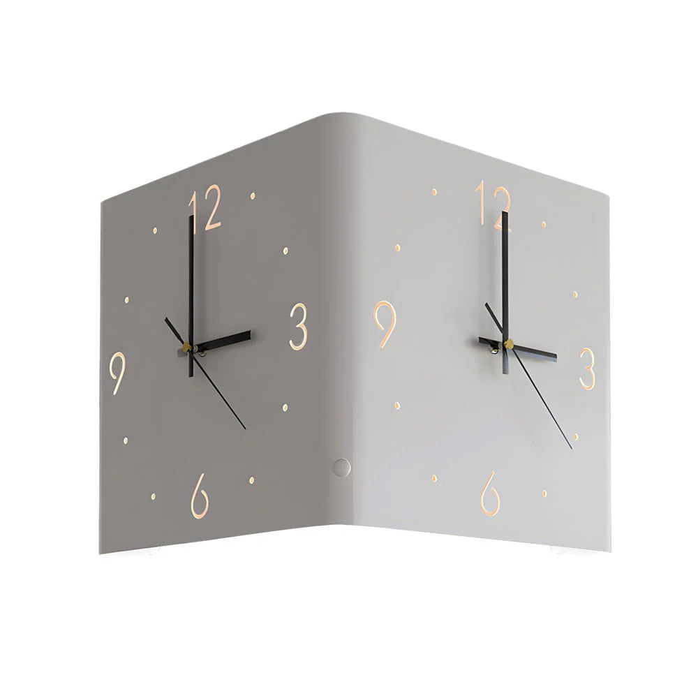 Elegant LED Wall Clock with Automatic Illumination – Minimalist for Bedrooms and Hallways