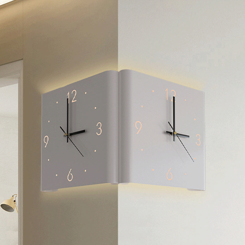 Elegant LED Wall Clock with Automatic Illumination – Minimalist for Bedrooms and Hallways