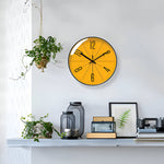 Elegante Wanduhr mit geräuschlosem Mechanismus – Stilvolle Innenuhr für Wohnzimmer und Büro