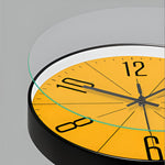 Elegante Wanduhr mit geräuschlosem Mechanismus – Stilvolle Innenuhr für Wohnzimmer und Büro