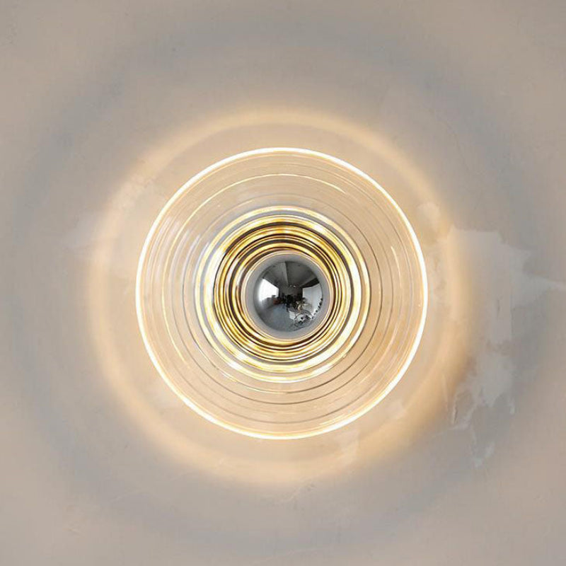 Elegante Wandlampe mit Wasserwellen-Design – 1-Lampen Wandleuchte für Schlafzimmer und Wohnzimmer