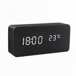 Elegante Holz LED Digitale Weckeruhr – Stilvoll, Anpassbar & Smart