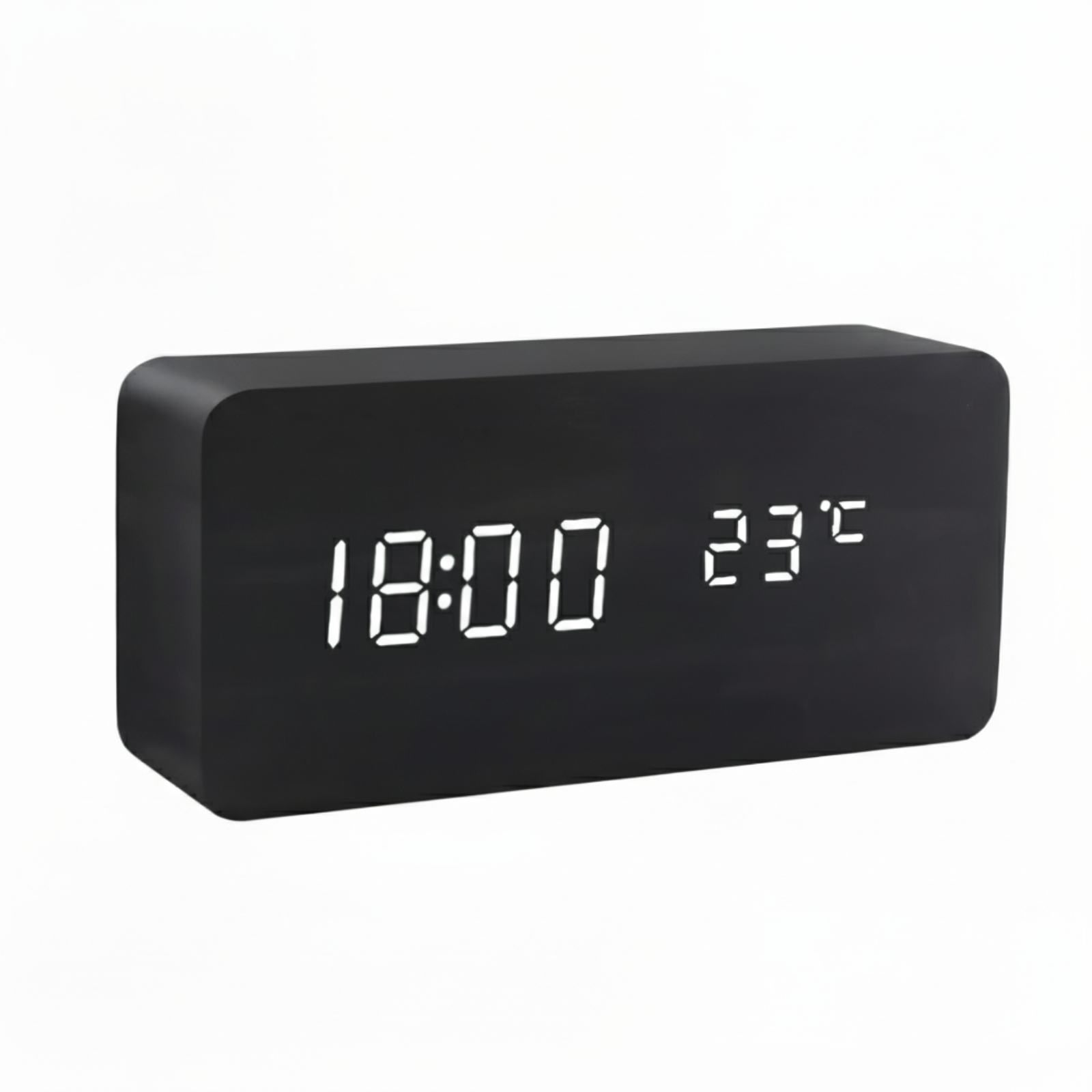 Elegante Holz LED Digitale Weckeruhr – Stilvoll, Anpassbar & Smart