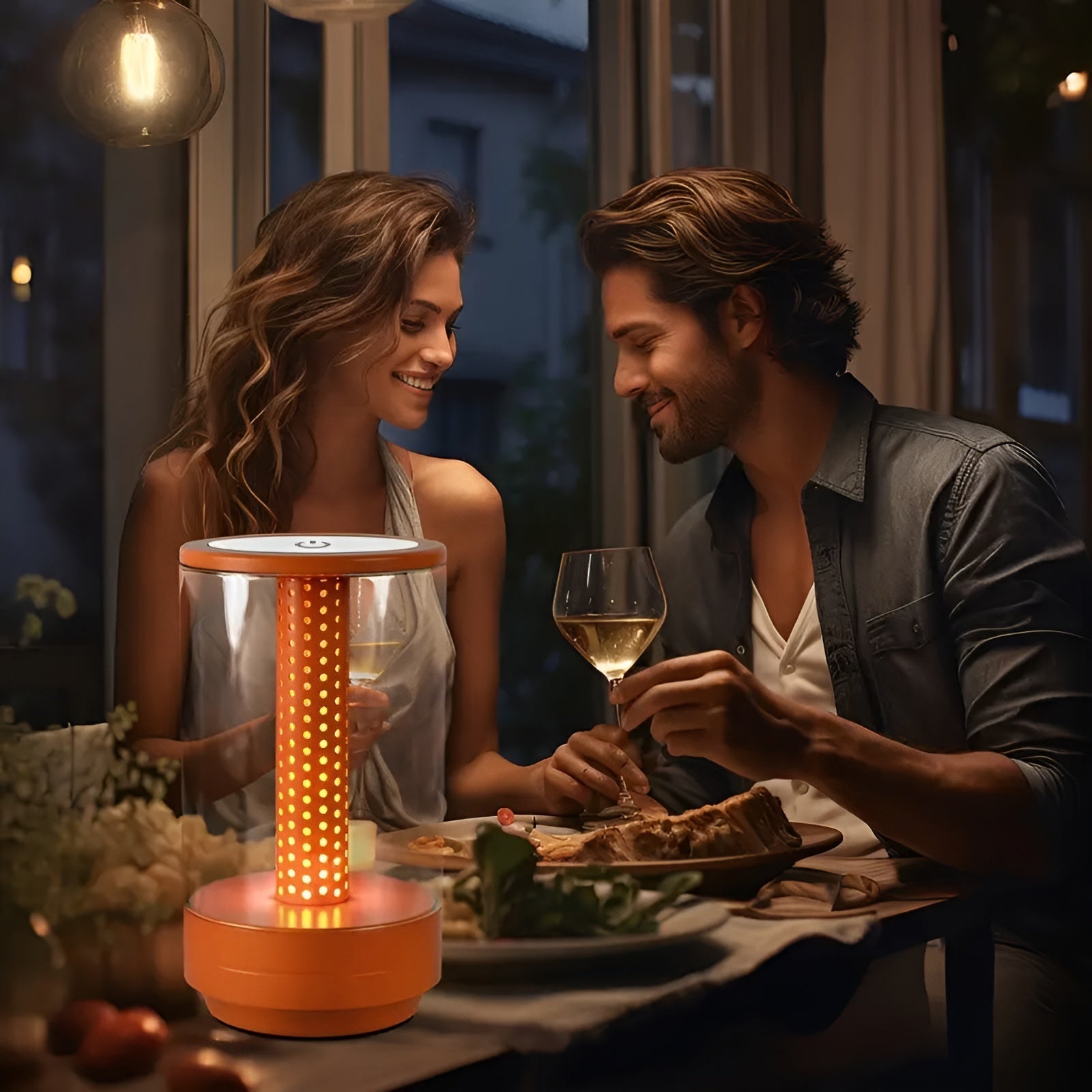 Moderne LED Tischlampe mit Touch-Steuerung und 3 Lichtmodi