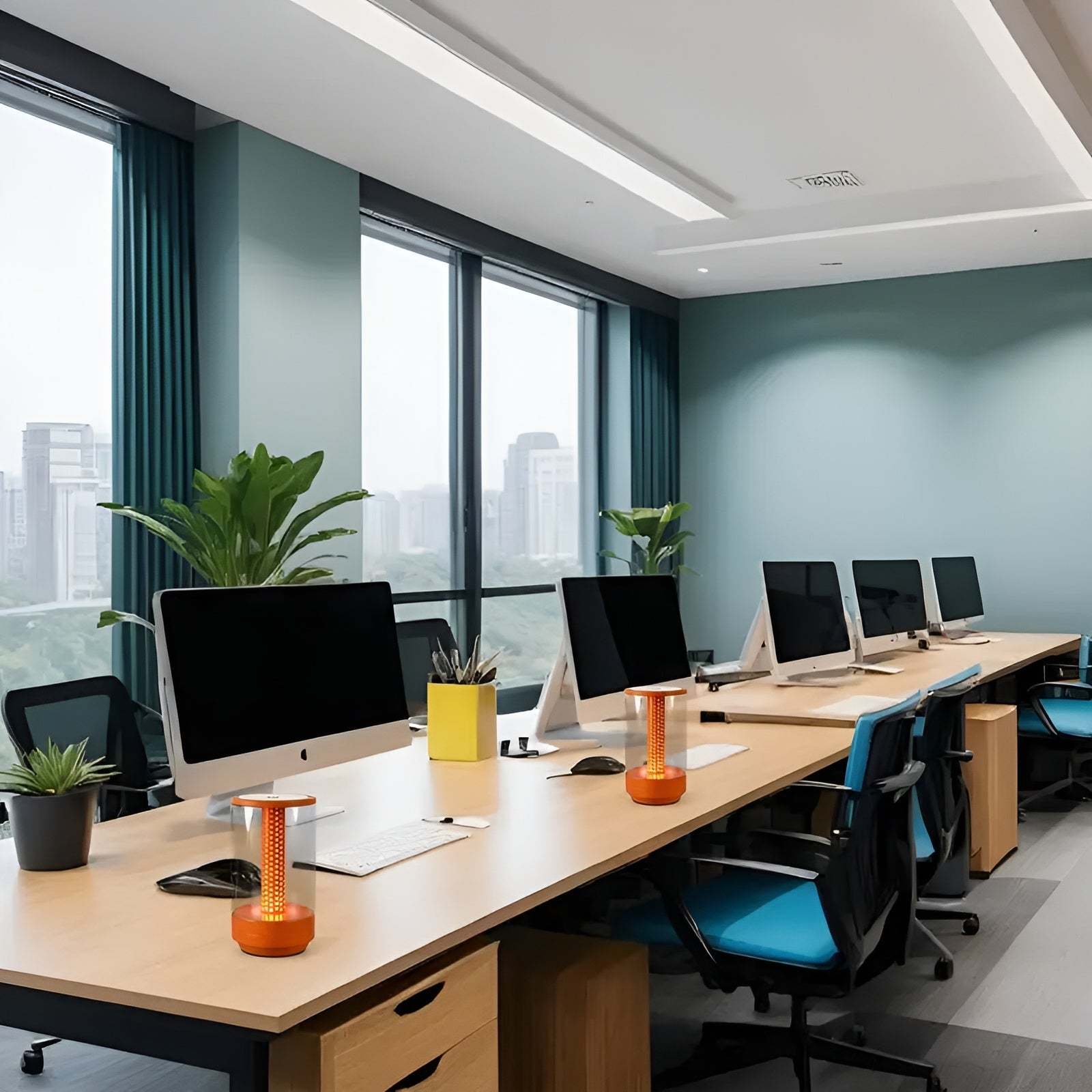 Moderne LED Tischlampe mit Touch-Steuerung und 3 Lichtmodi