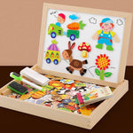 Wooden Creative Play Board for Children – Farm & Numbers Set