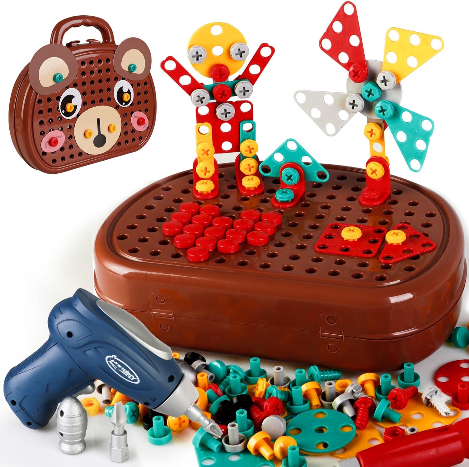 Kreativitätsfördernde Montessori-Mosaik-Bohrset
