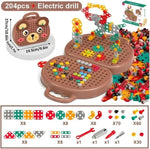 Kreativitätsfördernde Montessori-Mosaik-Bohrset