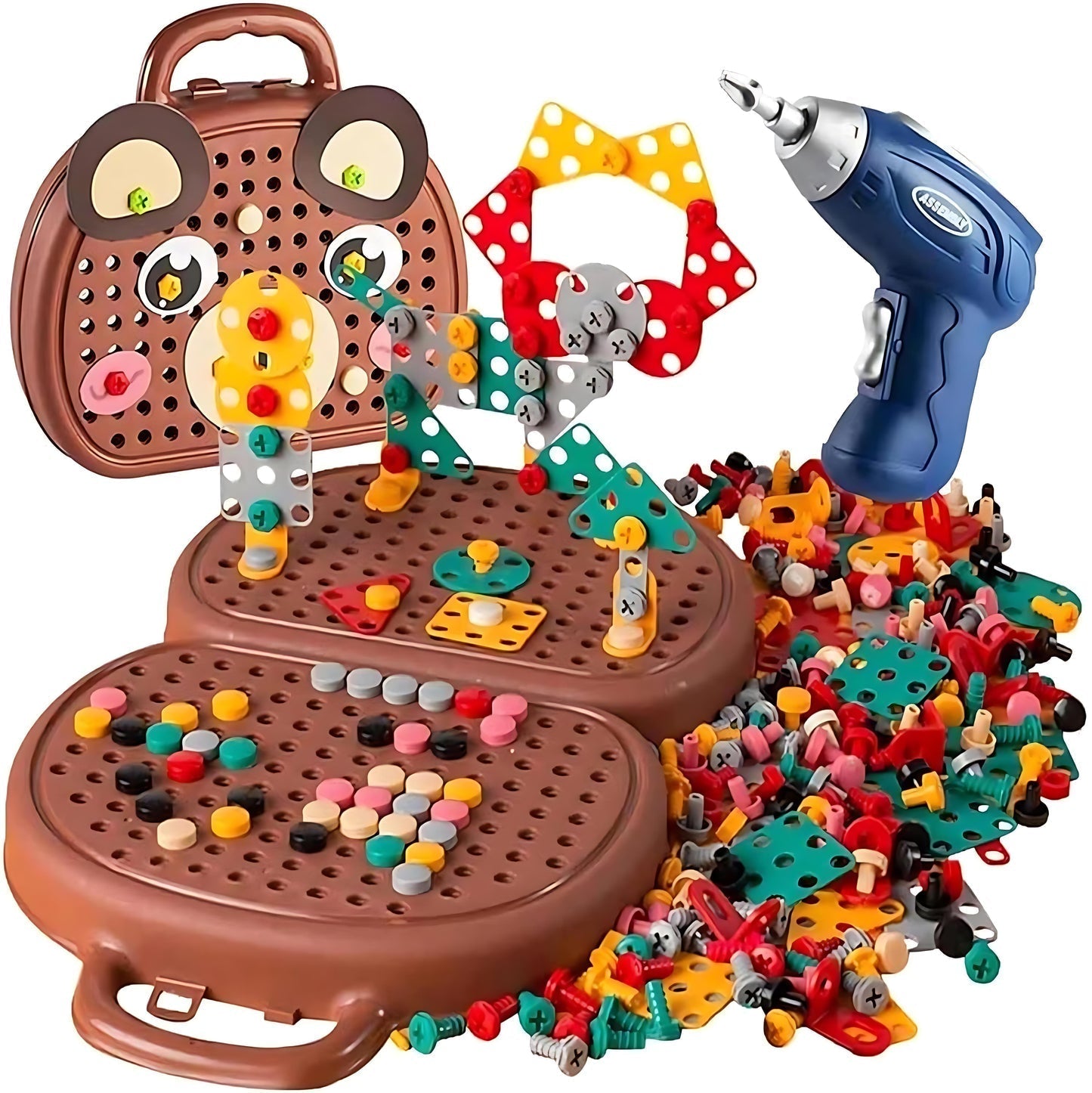 Kreativitätsfördernde Montessori-Mosaik-Bohrset